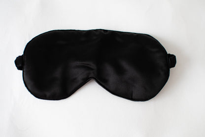 Silk Eye Mask Black